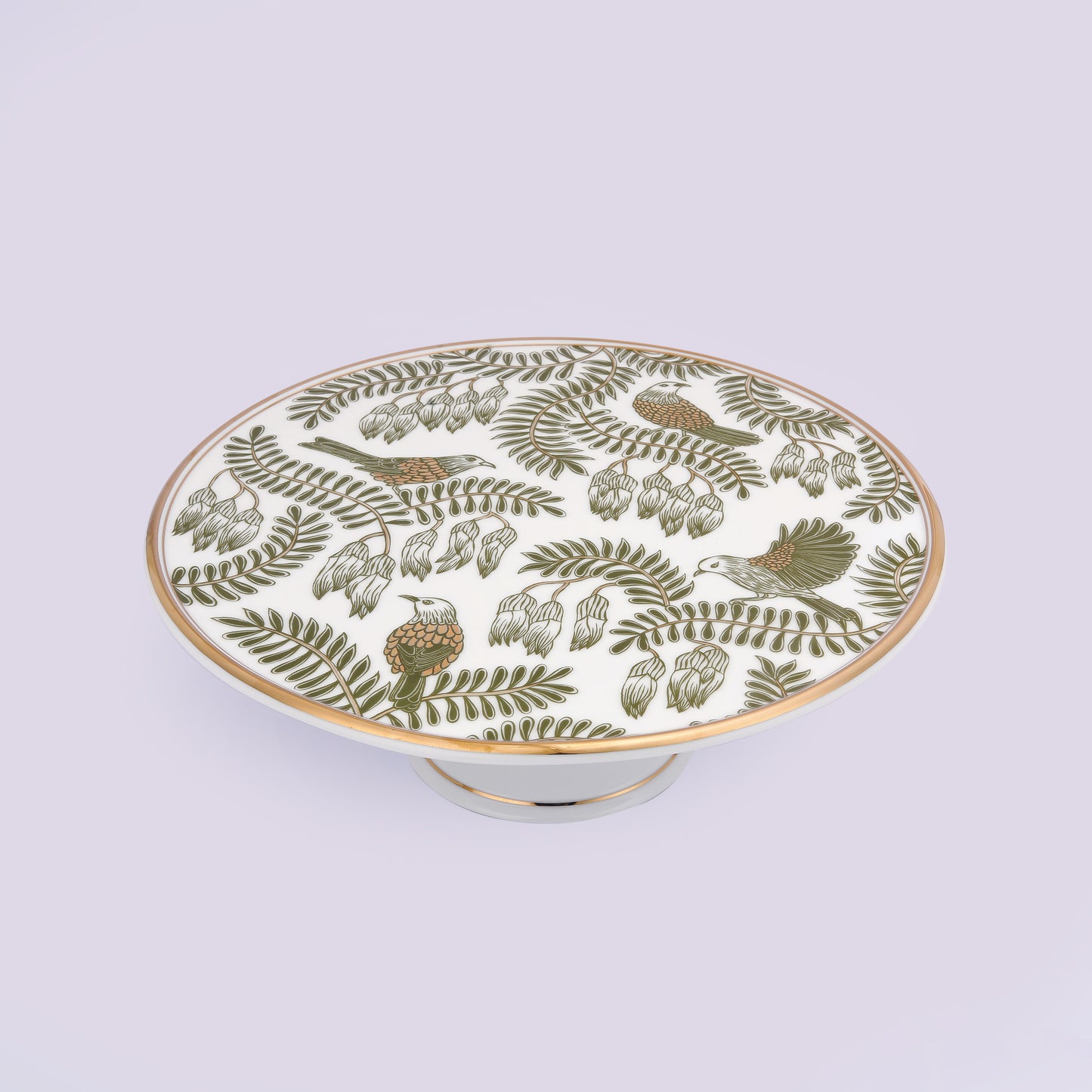 Gilded Fern Cake Stand