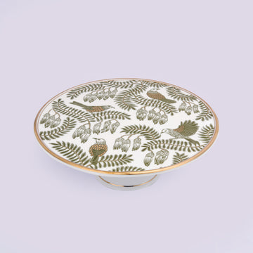 Gilded Fern Cake Stand