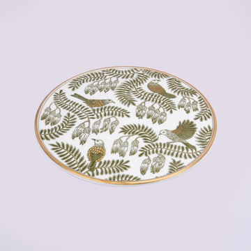 Gilded Fern Cake Stand