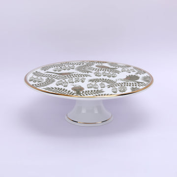 Gilded Fern Cake Stand