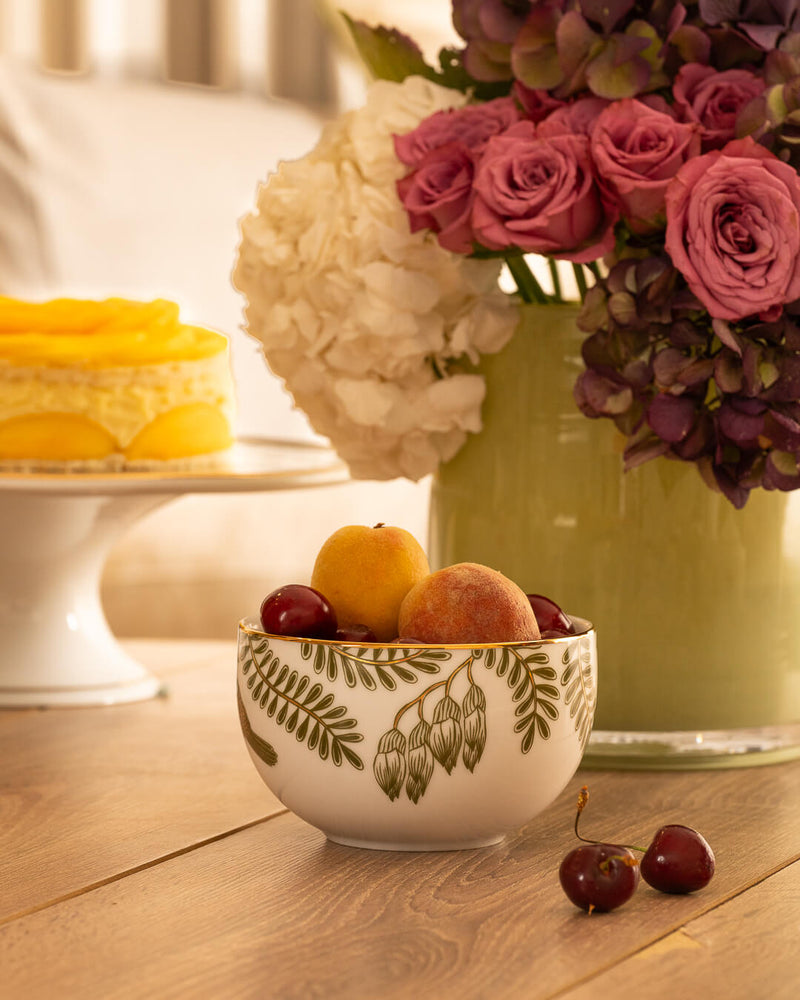 GILDED FERN SNACK BOWL