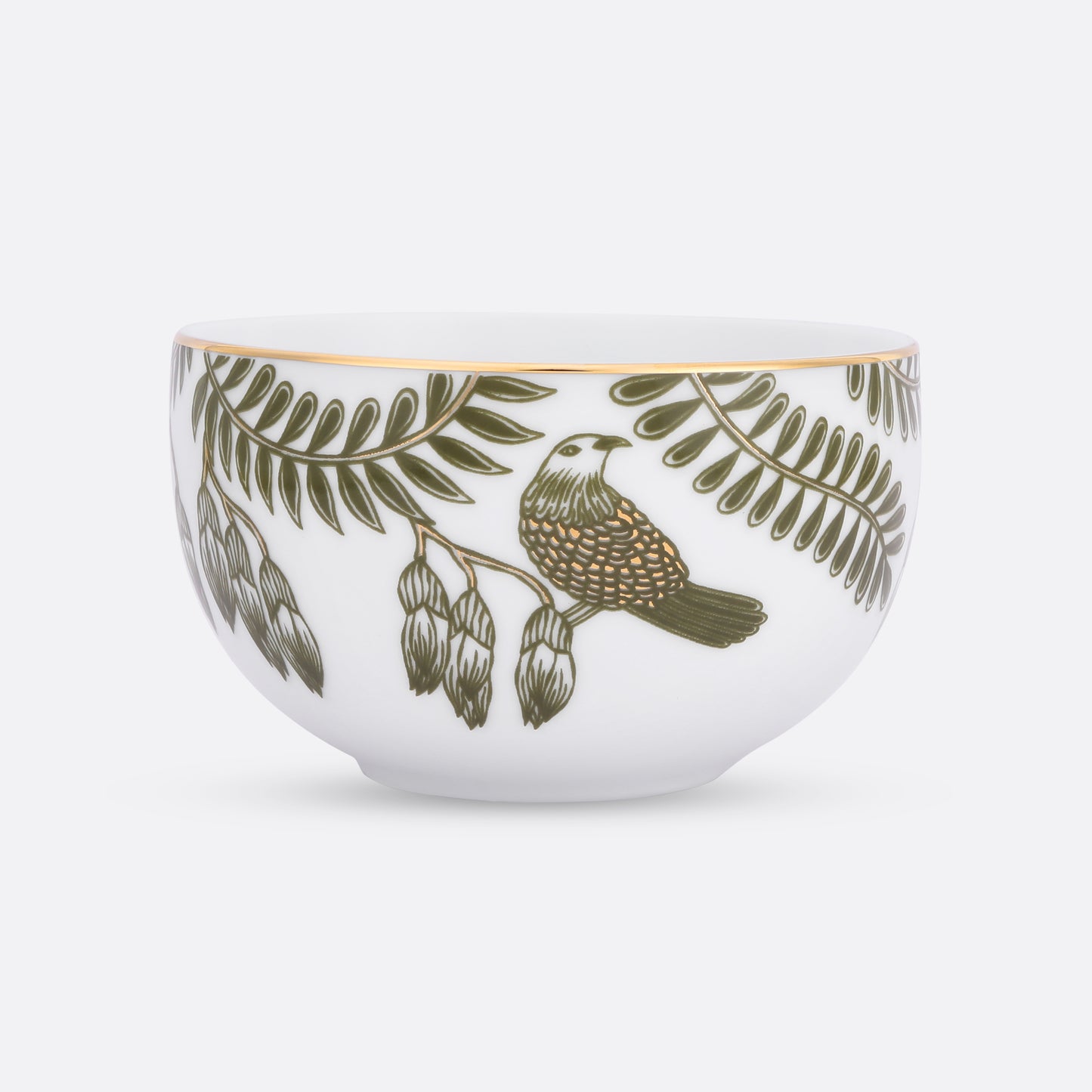 Gilded Fern Snack Bowl