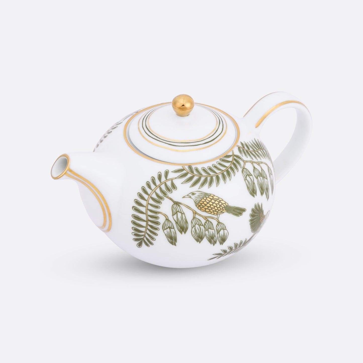 Gilded Fern Tea Pot