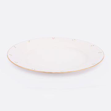 Gilded Pearl Dinner Plate