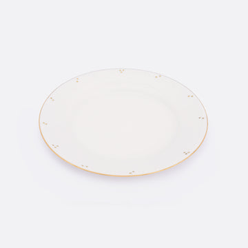 Gilded Pearl Dinner Plate