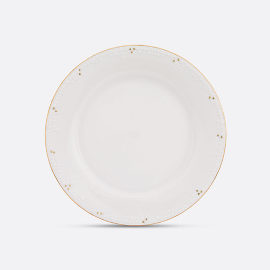Gilded Pearl Dinner Plate
