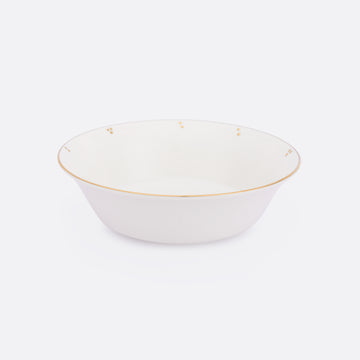 Gilded Pearl Deep Serving bowl