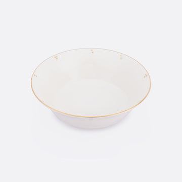Gilded Pearl Deep Serving bowl