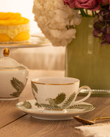 GILDED FERN TEA SET