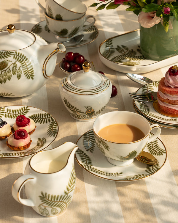 GILDED FERN TEA SET