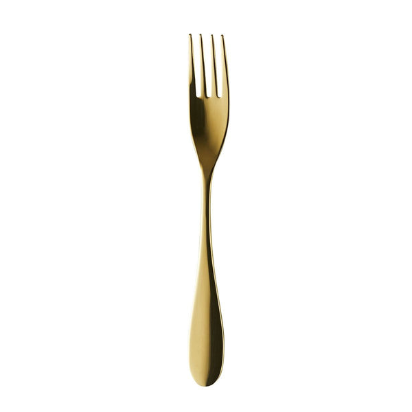 ONDE GOLD FINISH TABLE FORK SET OF 12