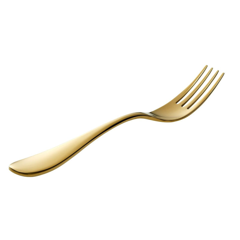 ONDE GOLD FINISH TABLE FORK SET OF 12