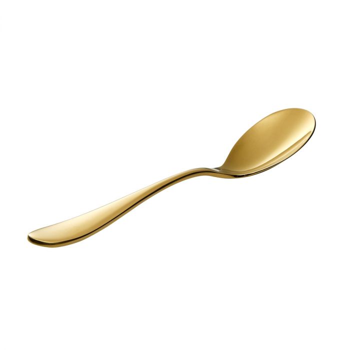ONDE GOLD FINISH TABLE SPOON SET OF 12