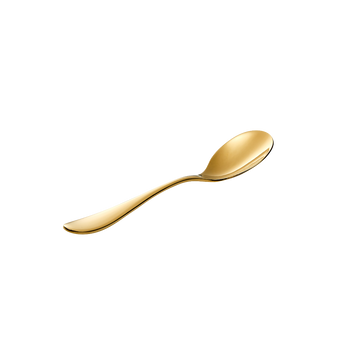 ONDE GOLD FINISH DESSERT SPOON SET OF 12