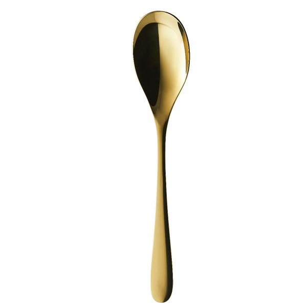 ONDE GOLD FINISH SERVING SPOON SET OF 4