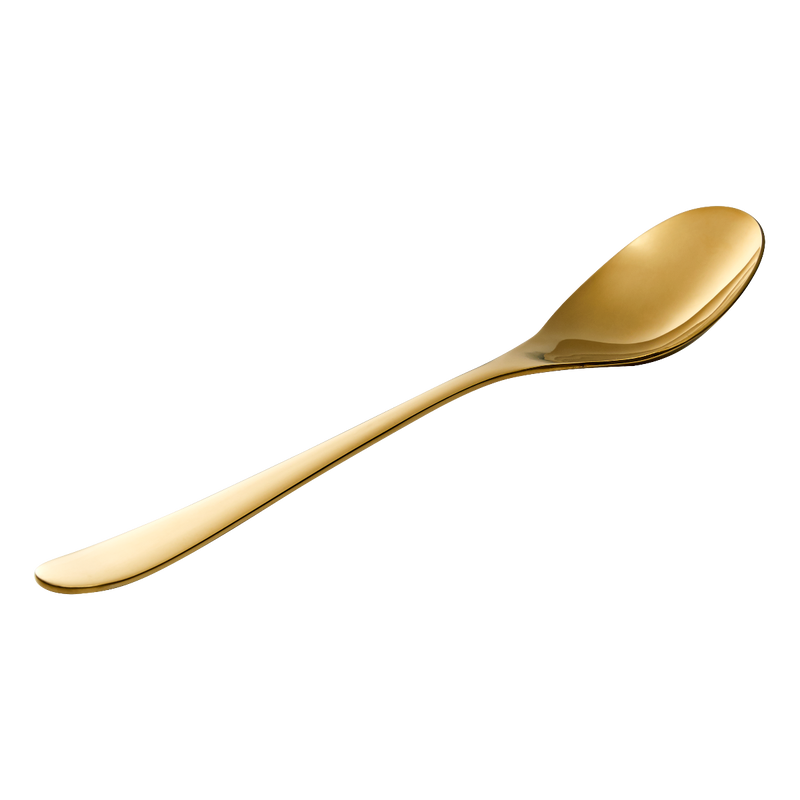ONDE GOLD FINISH SERVING SPOON SET OF 4